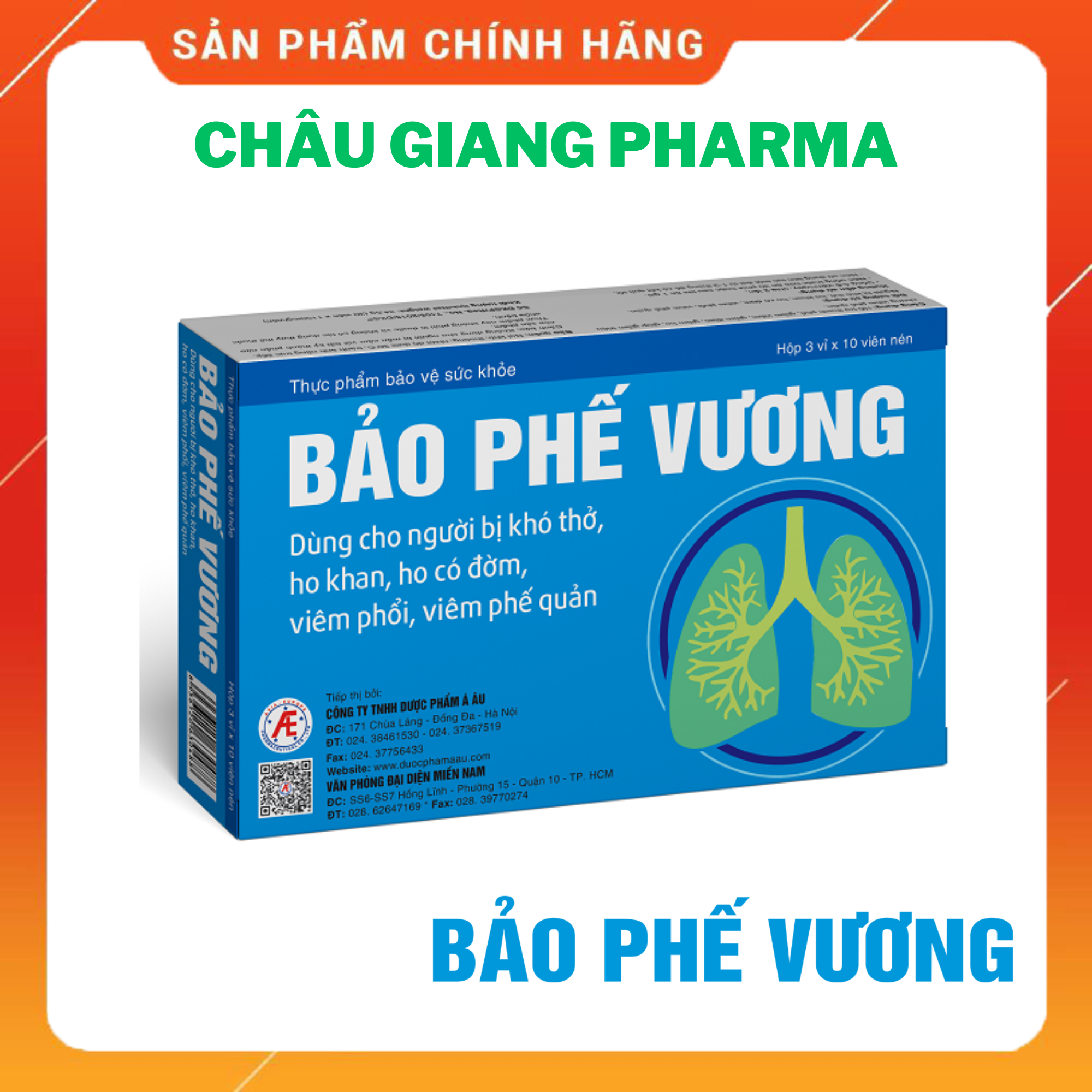 TPBVSK Bảo Phế Vương (Hộp 30 viên)